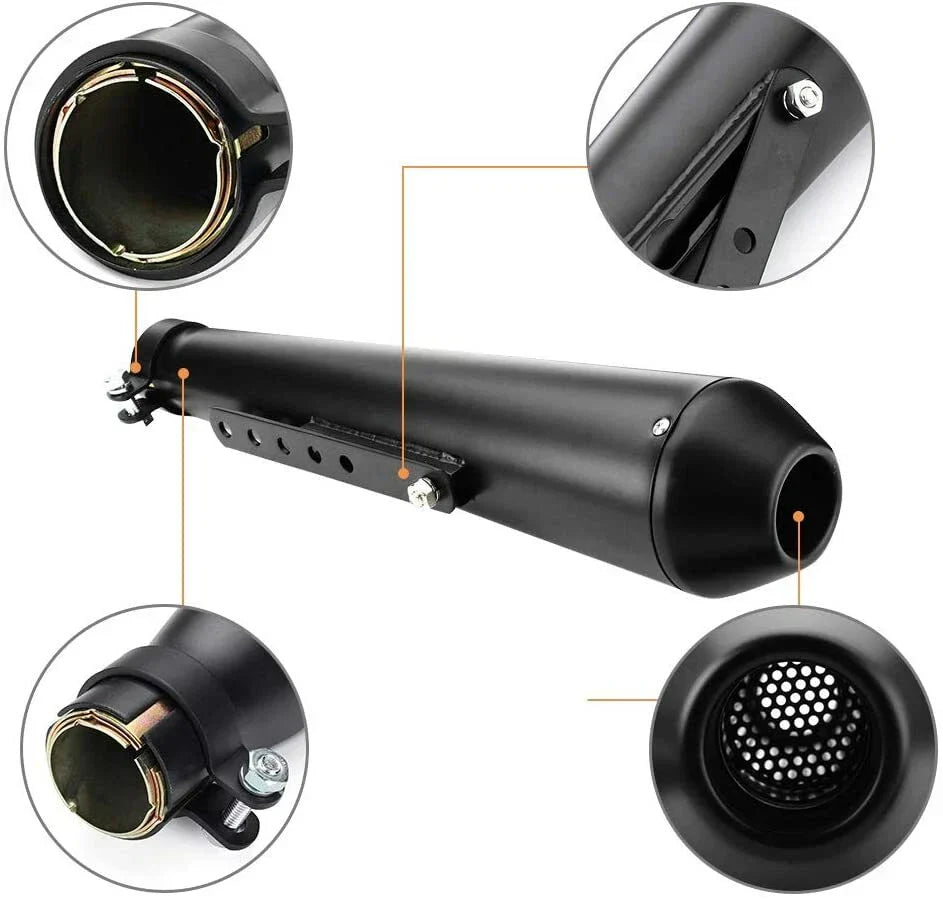 Universal Muffler Exhaust Pipe Slip On 1.5-2" for Motorcycle