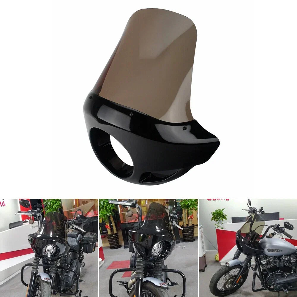 21" Headlight Fairing w/ Windshield for Harley Softail