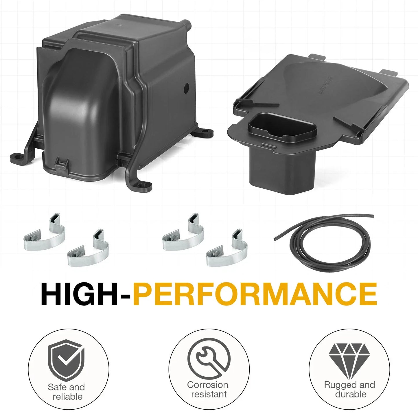 Air filter box housing + lid for Yamaha YFZ450/YFZ450X