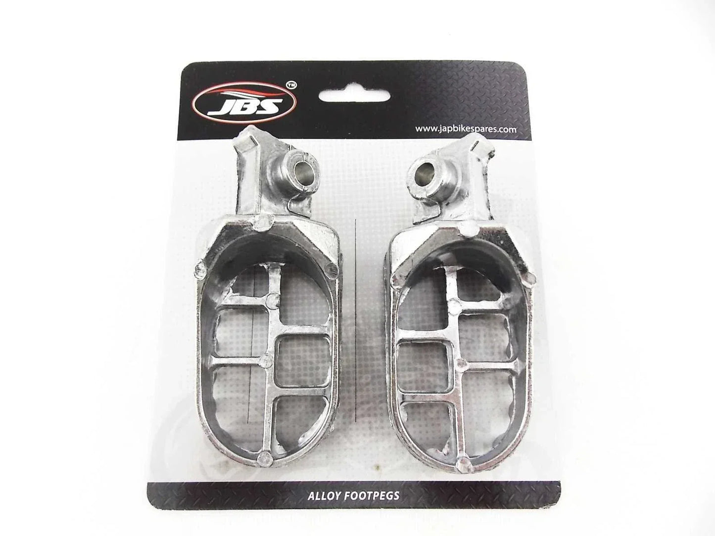 Silver Foot Pegs Set for Suzuki RM80 (1993-2001) - Left & Right Pair