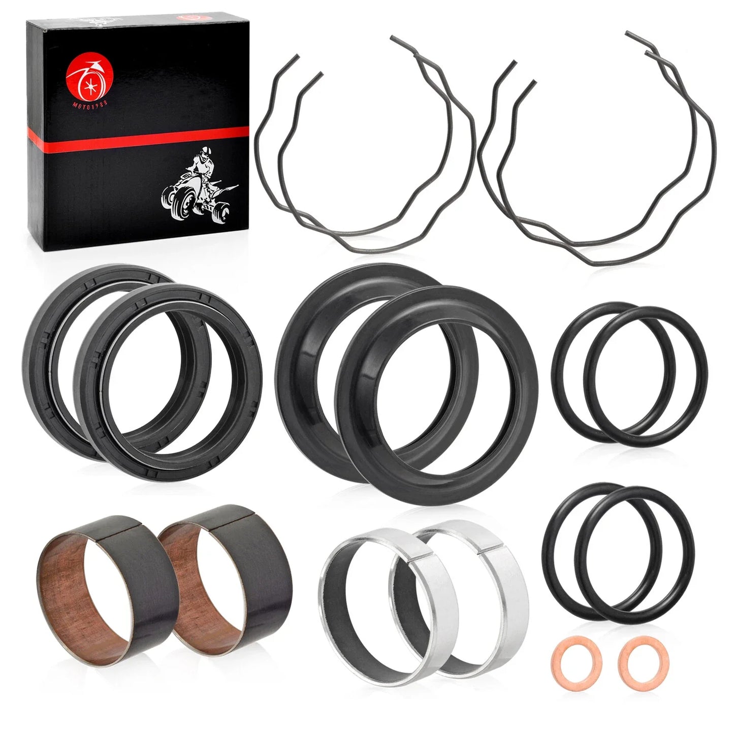 Fork Bushing Dust Oil Seals for Kawasaki ER650 Z650RS ABS (2006–2023)