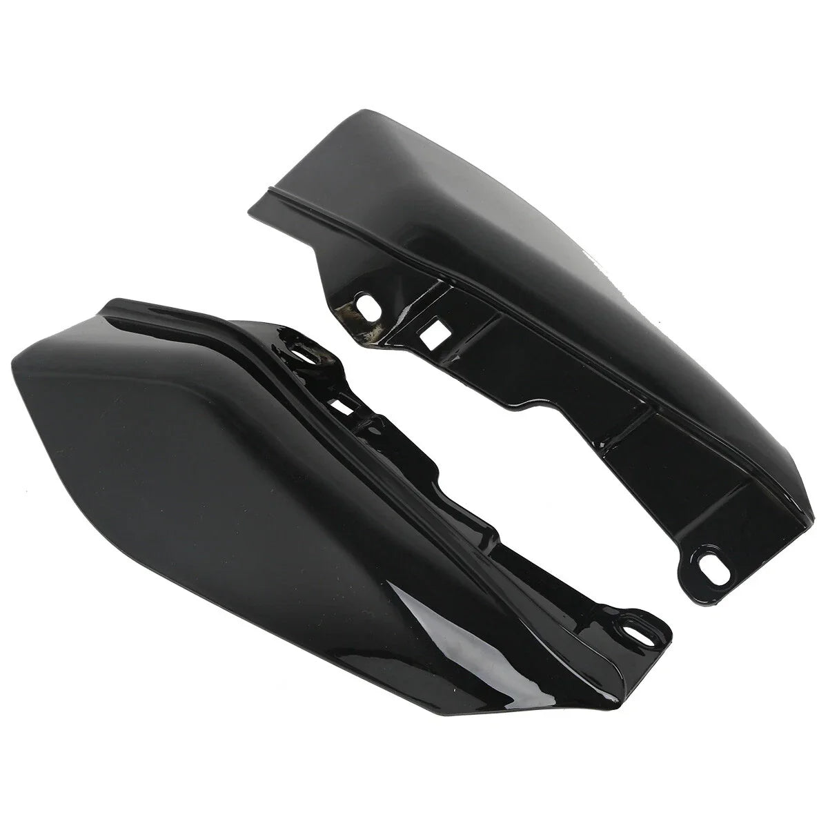 Black Mid-Frame Air Deflectors for Harley Touring Road Street Glide (2009-2023)