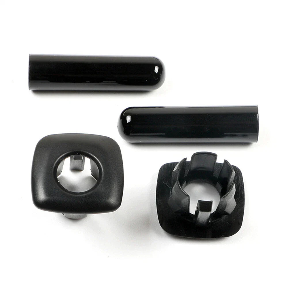 4 x Car Door Lock Pin Cap Cover Bezel Black for BMW 5 Series (2011-2017)