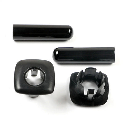 4 x Car Door Lock Pin Cap Cover Bezel Black for BMW 5 Series (2011-2017)