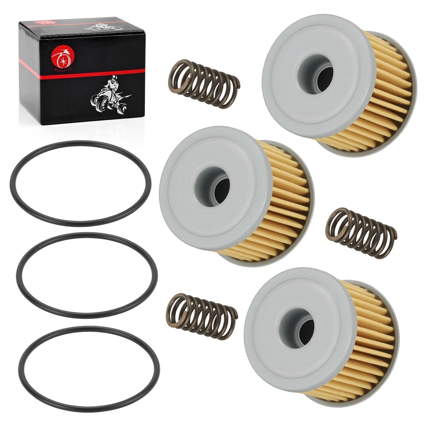 3x Oil Filter w/ O-Ring Spring for Honda CRF450L/CRF450R-S/CRF450RL (2002–2024)