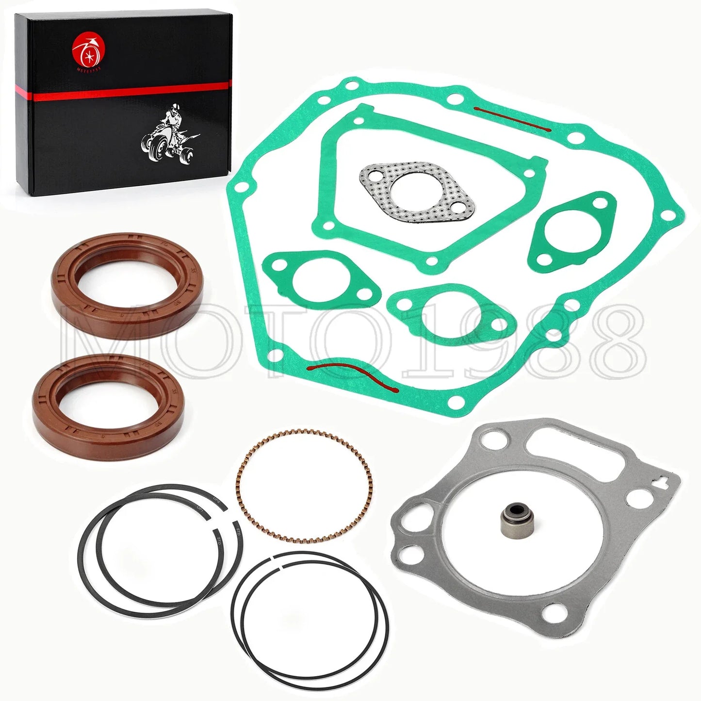 357cc Engine Rebuild Kit Rings Gaskets Seals for Yamaha Cart YDRA (2007–2016)