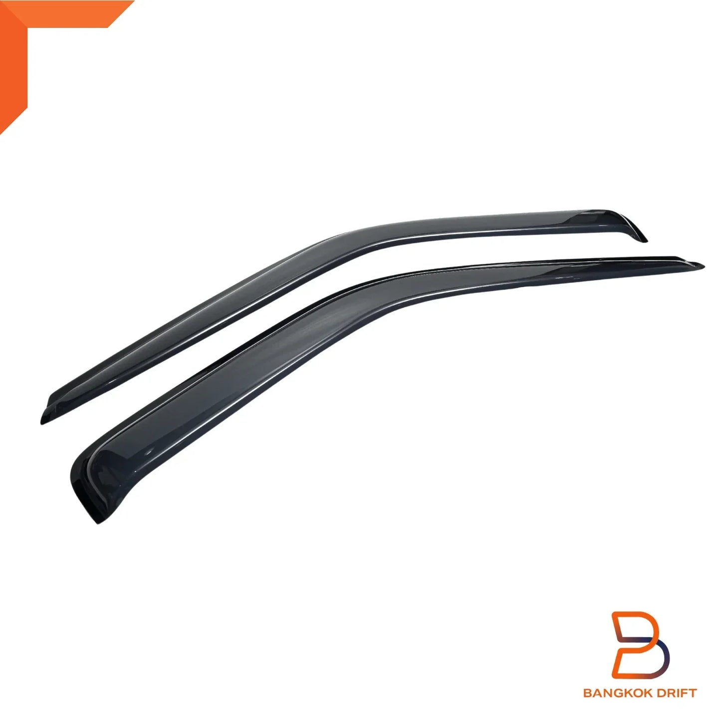 Front Door Rain Wind Deflector Weather Shield for Nissan Navara D21 (1997-2001)