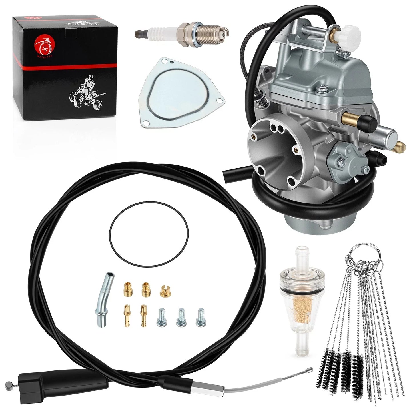 Carburetor Assembly w/ Cable for Suzuki Ozark 250 LT-F250 (2002–2007)