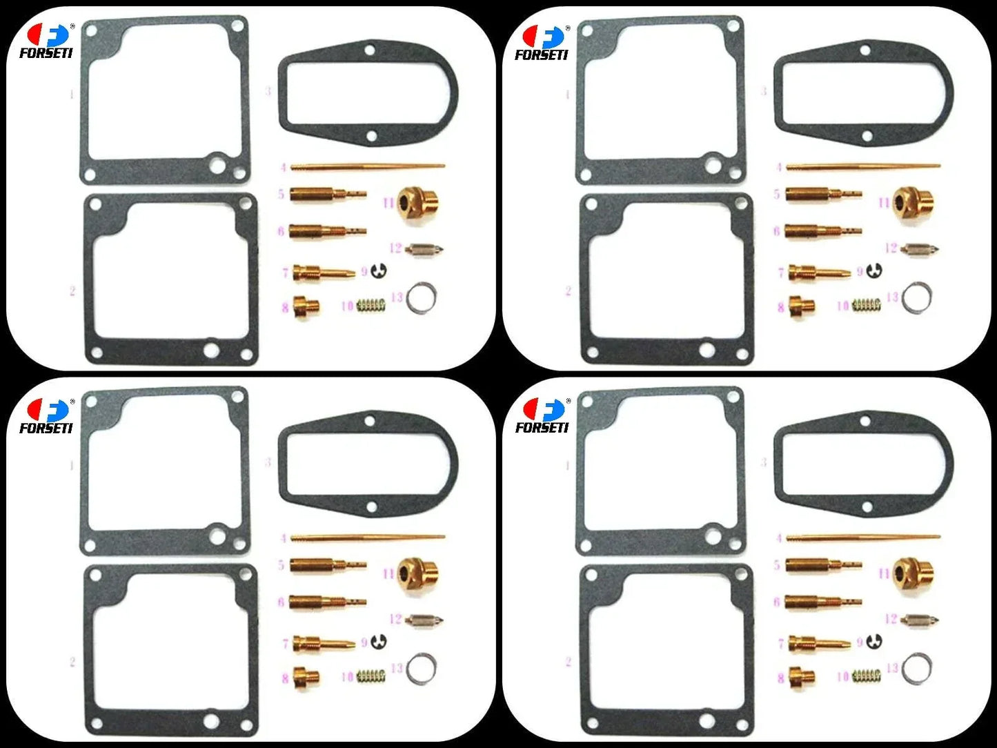 Kawasaki KZ900 Carburetor Repair Kit (1973-1975) - 4 x Rebuild Kits