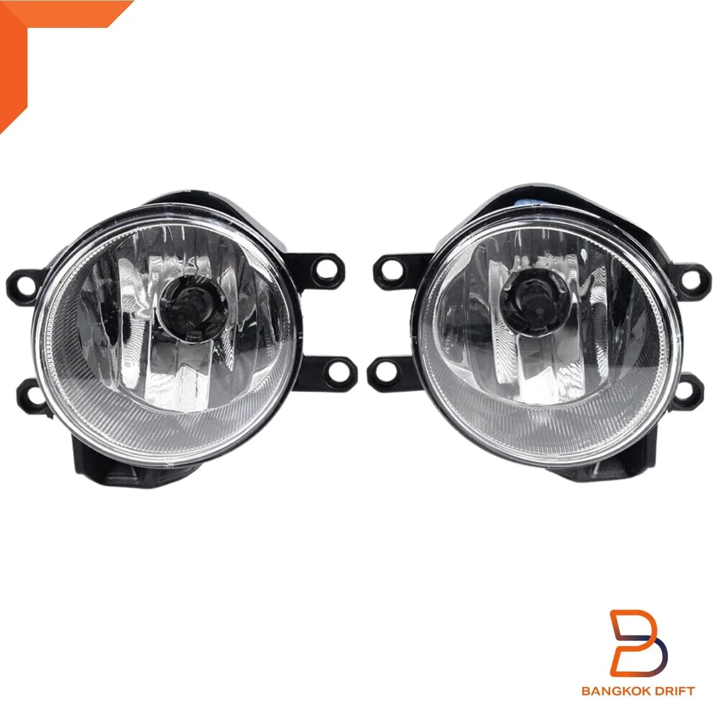 Chrome Fog Lamp Driving Light Set for Toyota Corolla Sedan (2014-2017)