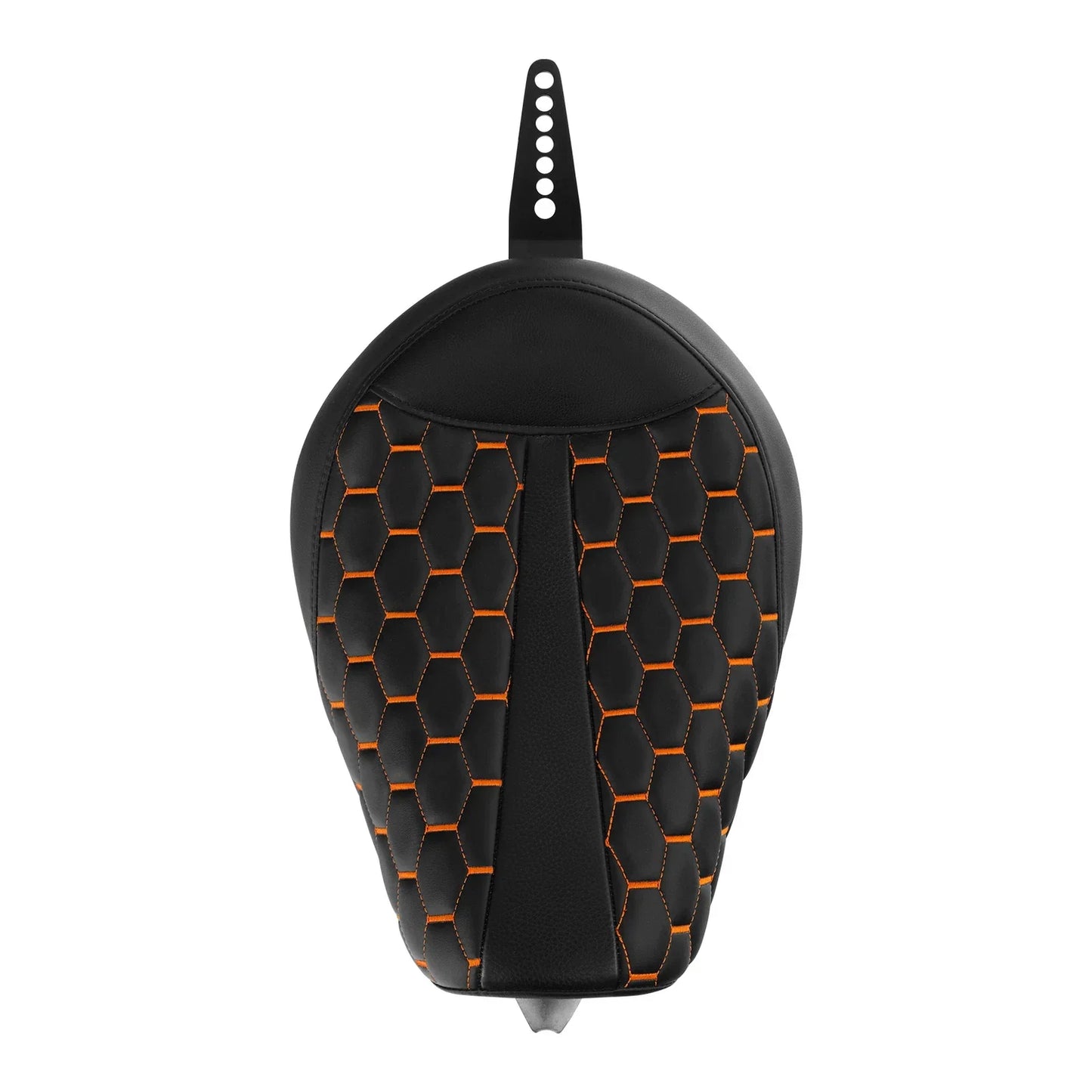 Front Driver Rider Seat for Harley Sportster XL883 1200 (2010-2022) Black/Orange