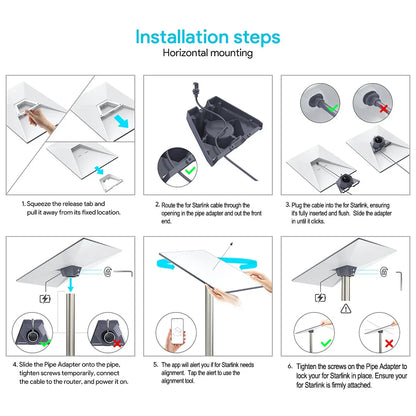 RV Roof Bracket for Starlink GEN3/V3