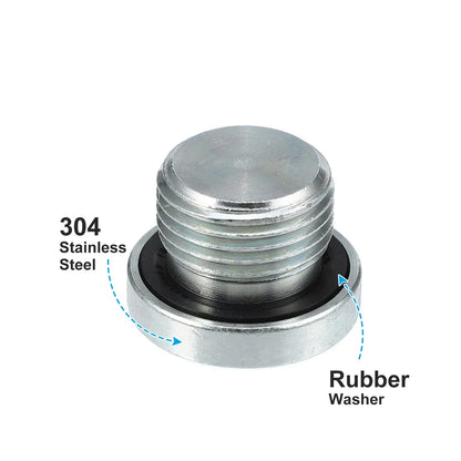 4 x M18x1.5 Steel Engine Oil Drain Plug Screw for BMW 545i 550i