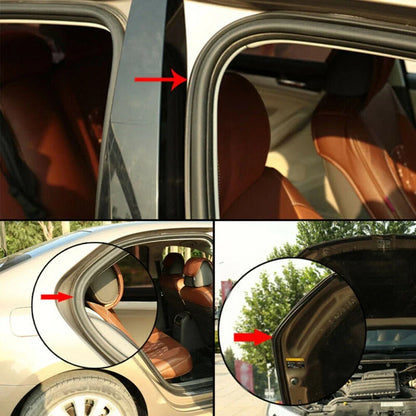 Seal Strip 10M 2-Layer Edge Moulding for Car Door Trunk