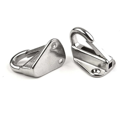 2 x 316 Stainless Steel Spring Snap Fending Hook Fender Hardware for Marine