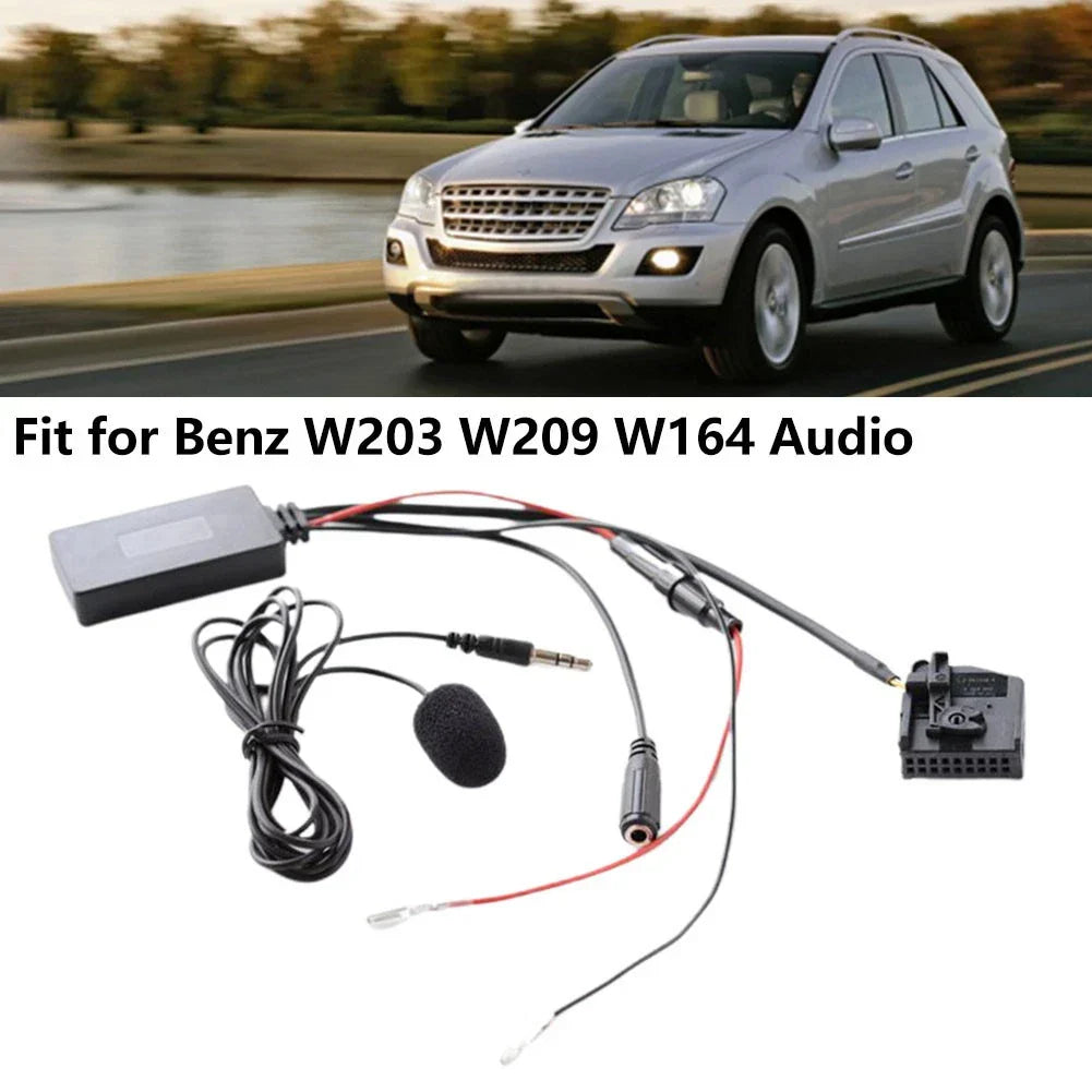 Bluetooth-compatible Adapter Aux Cable for Benz W203 W209 W164 W163 R129