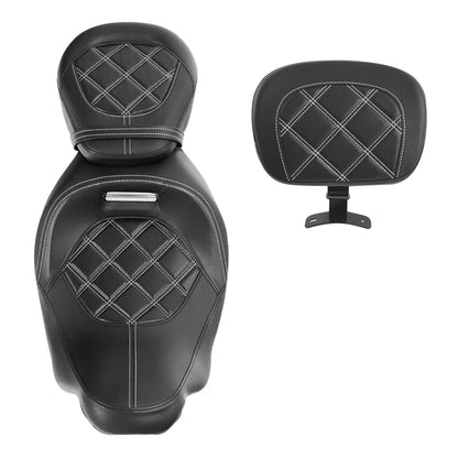 Driver & Passenger Seats & Rider Backrest for Harley CVO Street Glide (2009-2023)