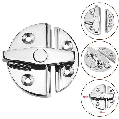 Boat Door Catch Latch Marine Grade 316 Stainless Steel Round