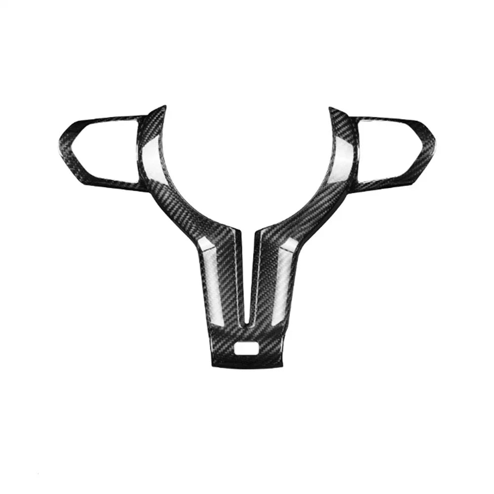 Carbon Fiber Steering Wheel Cover for BMW M2 M3 M5 M6 F87 F80 F82 (2016-2023)