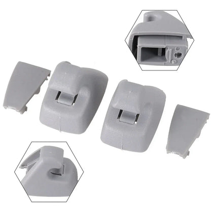 Gray Sun Visor Hook Clips for Chevrolet Cruze, Spark, Buick Verano (2011-2016)