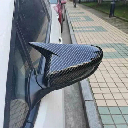 Carbon Fiber Look Rearview Side Mirror Covers for Kia Forte EX Sedan (2014-2020)