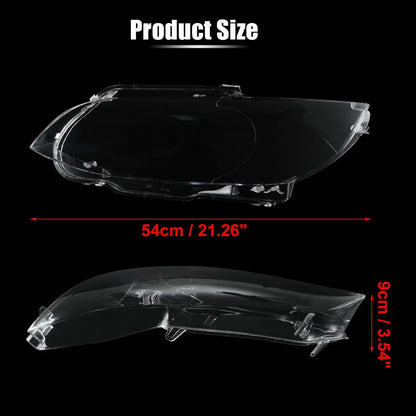 1 Pair Front Headlight Lens Cover PC Shell for BMW M3 (2008-2013)