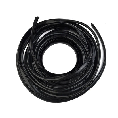 Black U-Shape Car Door Moulding Rubber Strip Trim Guard Edge Protector Cover