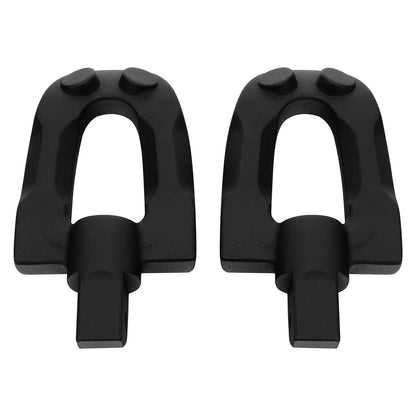Matte Black Rear Passenger Footpegs for Harley Softail Fat Boy (2018-2025)