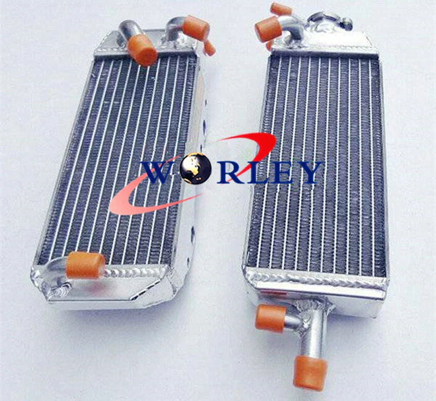 Aluminum Radiator + Red Silicone Hose for Suzuki RM125 (1996-1997)