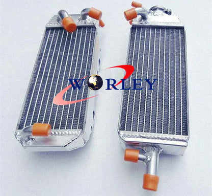 Aluminum Radiator + Red Silicone Hose for Suzuki RM125 (1996-1997)