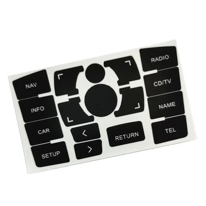 Panel Button for A6 Clima Decals Stickers Black Vinyl