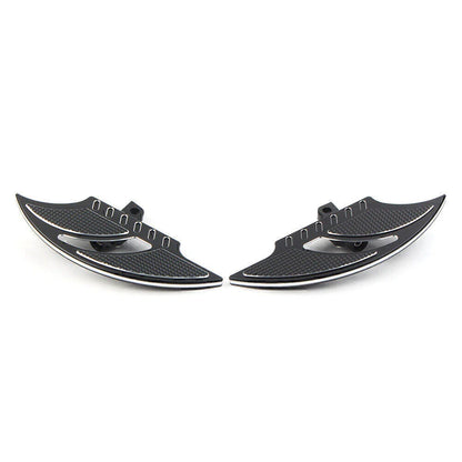 Black Male Mount Foot Pegs for Harley Dyna FXD FLST (2006-2017)
