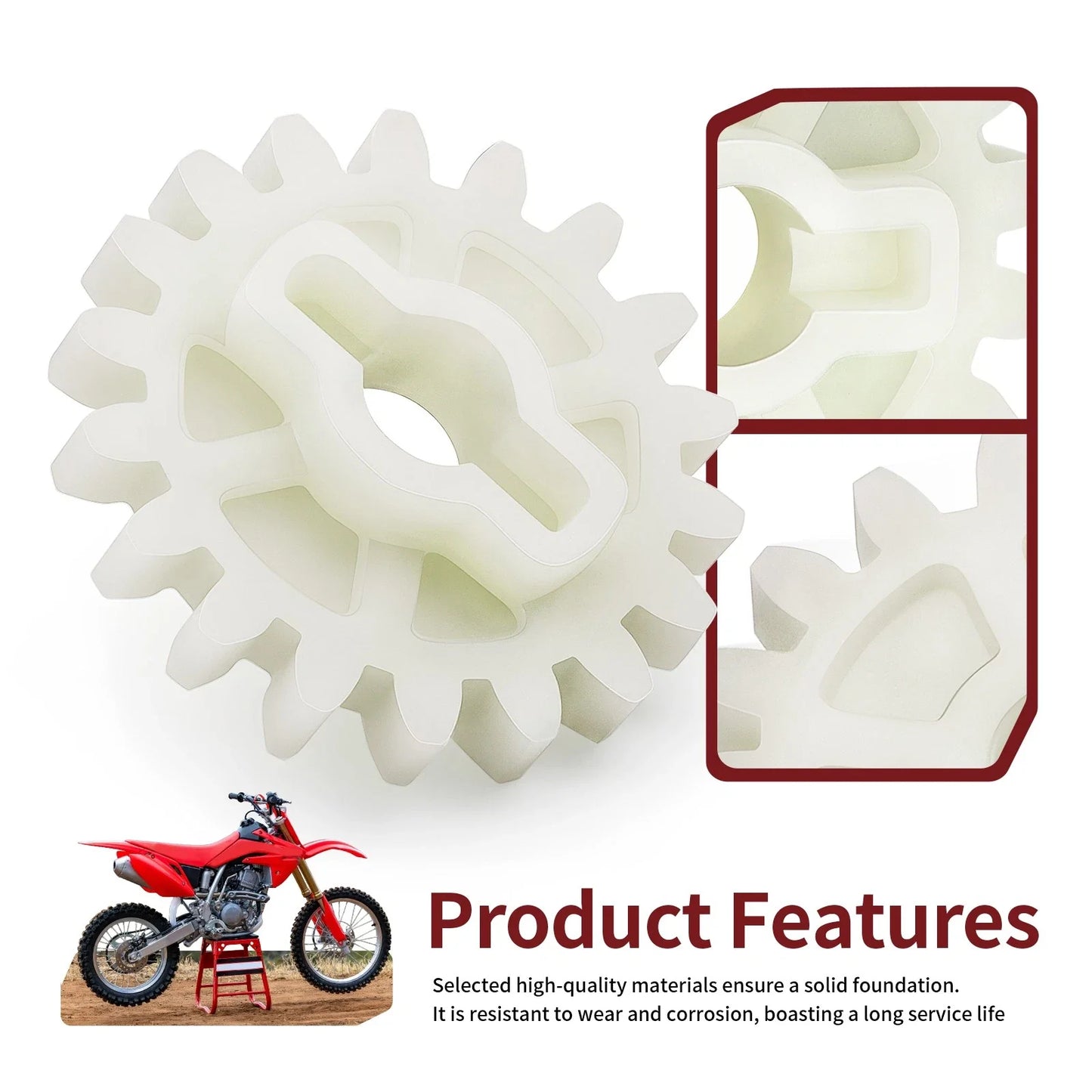 2 x Oil Pump Driven Gear 18T for Honda CRF250R CRF250X (2004–2023)