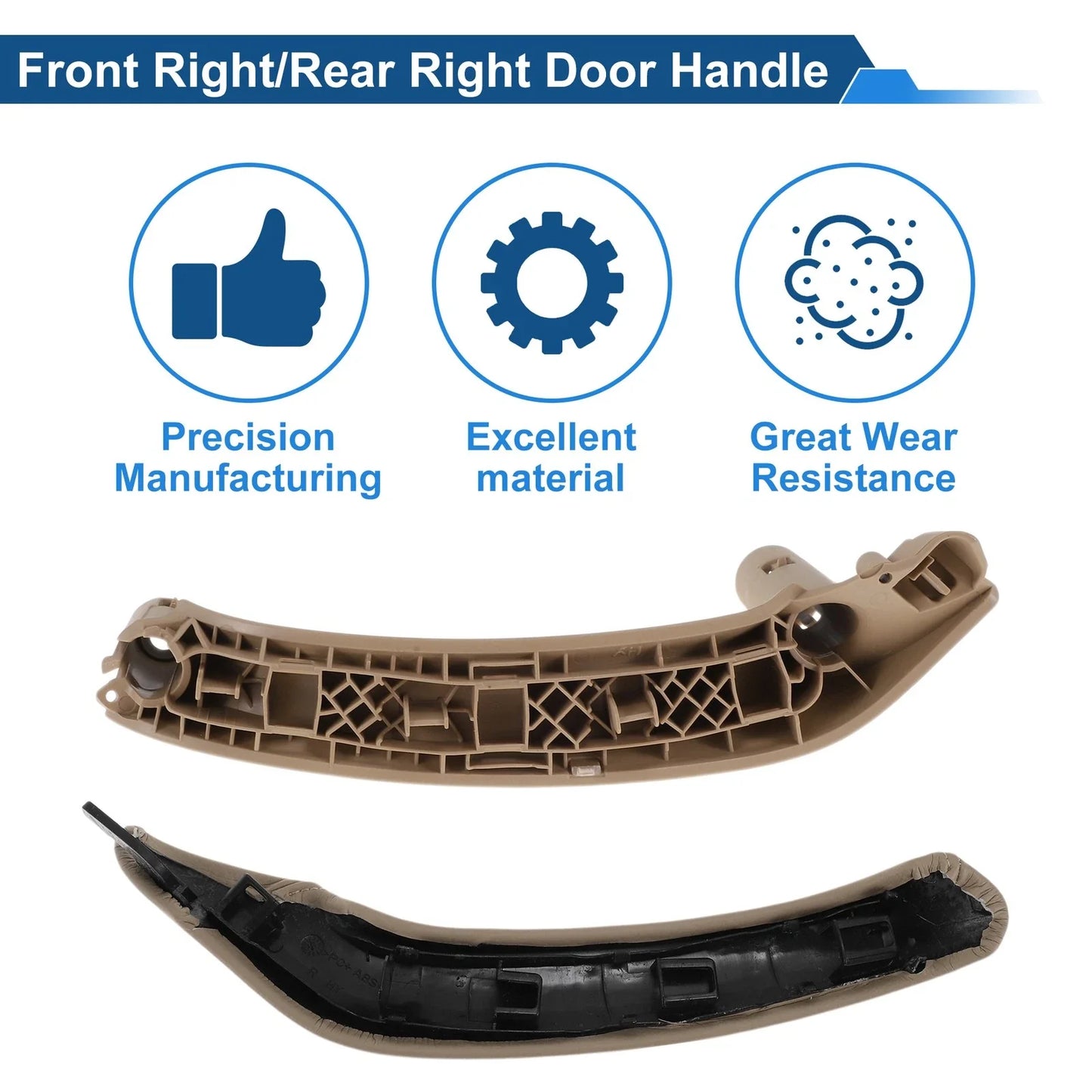 Front Driver Side Inner Door Panel Handle for BMW X3 (2010-2016) Beige