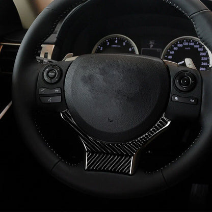 Carbon Fiber Steering Wheel Cover Trim for Lexus IS250 IS300 IS350 (2014-2018)