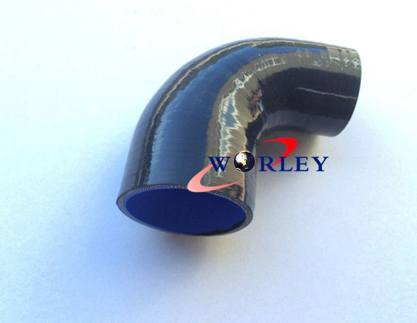 2.5" to 3" 64mm - 76mm Silicone 45° Elbow Reducer Hose for Car