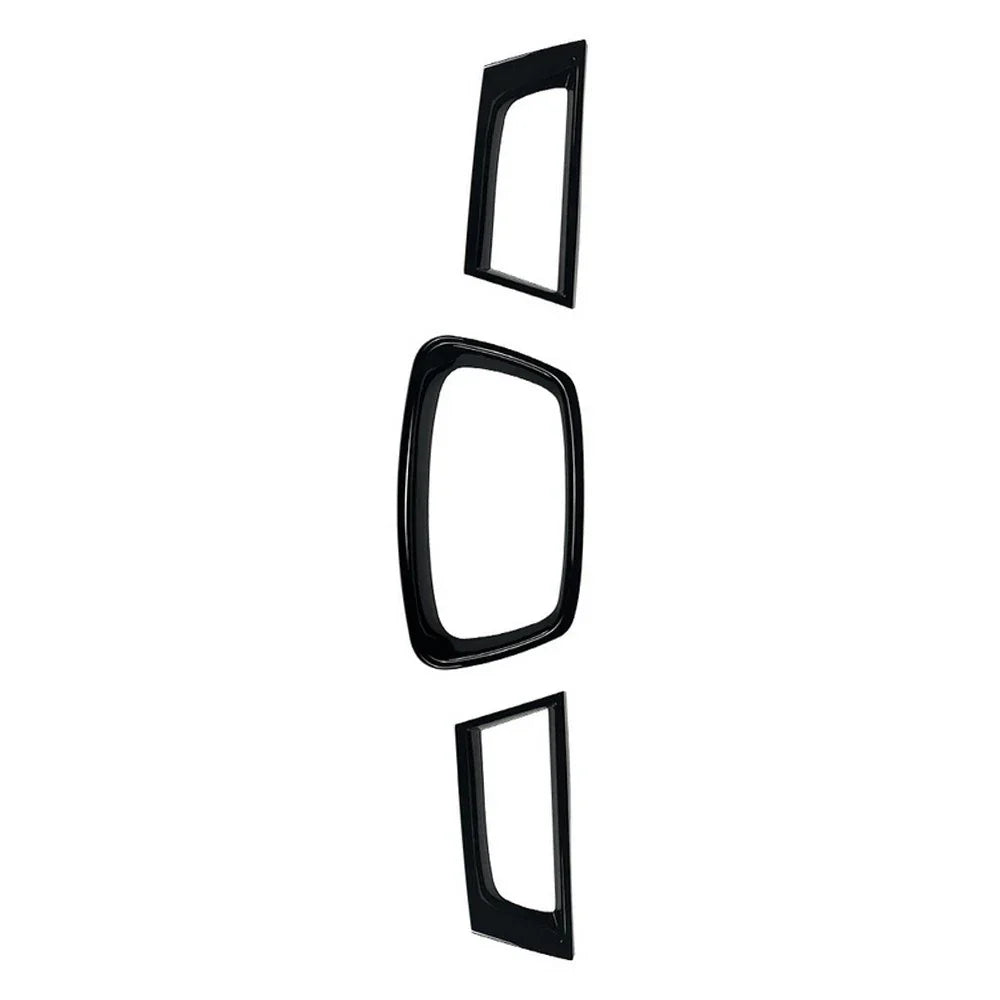 3x Gloss Black Front Grille Trim for Subaru Impreza WRX (2006-2007)