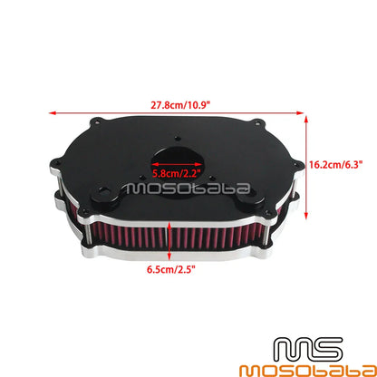 Air Cleaner Intake Filter for Trike Touring Road King Dyna FXDLS (08-17)