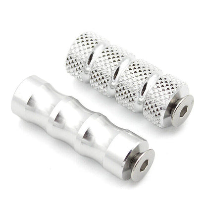 6mm Foot Peg Gear Shift Brake Lever Toe Peg Pedal for Universal Motorcycle Silver