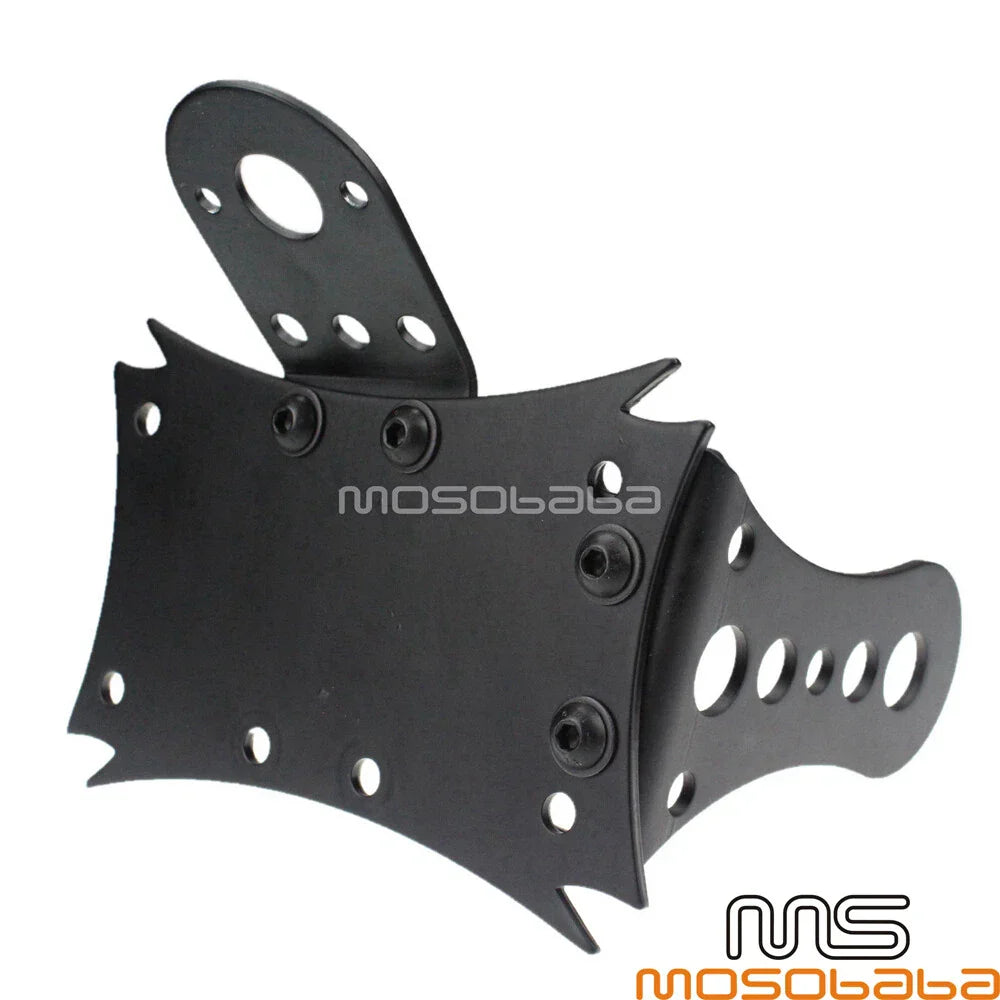 3/4” Axle Side Mount License Plate Bracket for Old School Cruiser Bobber