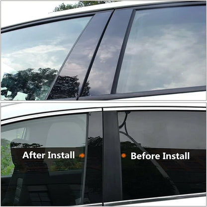 6 x Pillar Post Door Window Trim Covers for Subaru Forester (2019-2023)