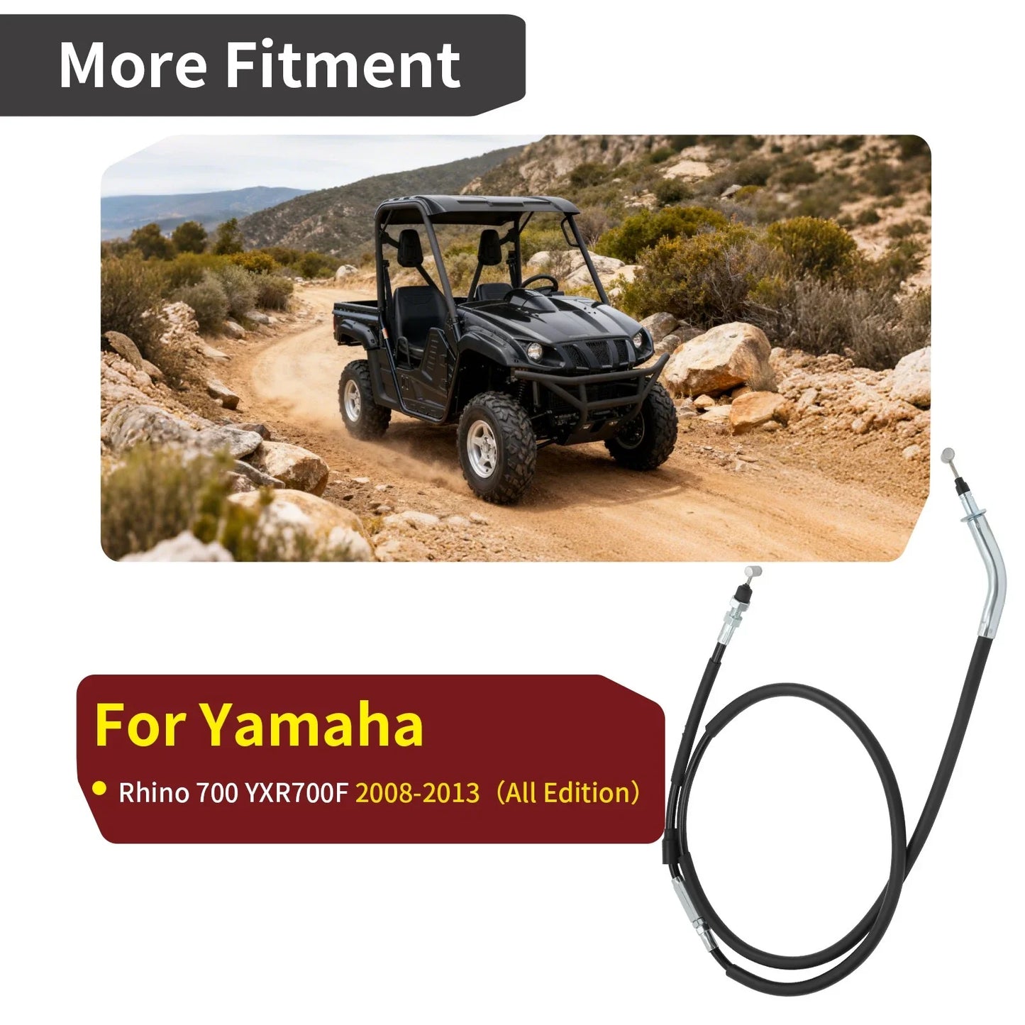 Park Brake Cable for Yamaha Rhino 700 (2008-2013)