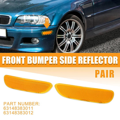 Front Bumper Reflector Side Marker for BMW 325Ci, 330Ci, 328Ci Yellow