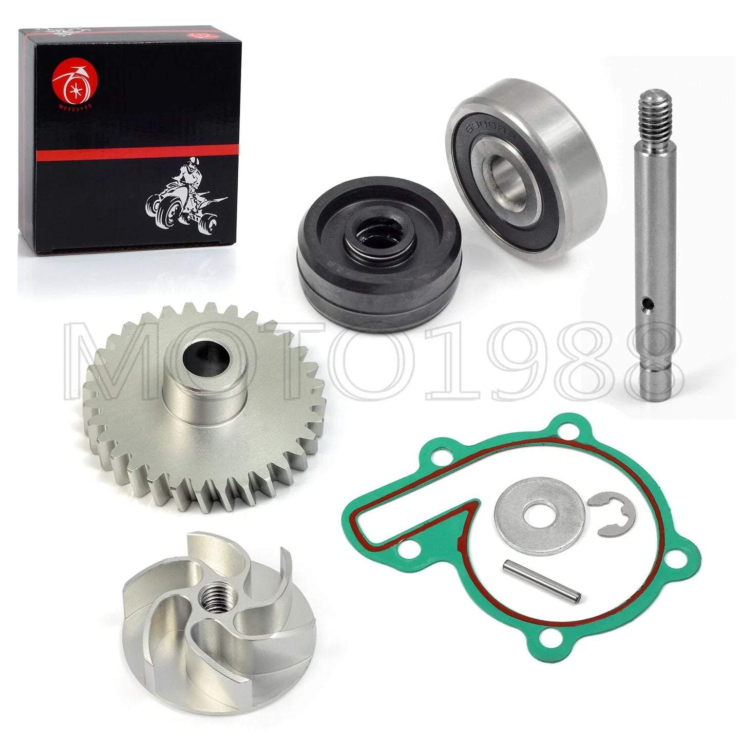 Water Pump Kit Seal Bearing Gasket Gear Impeller for Yamaha Banshee (1987–2006)