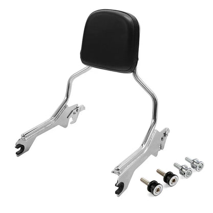 Chrome Sissy Bar Backrest Docking Hardware for Harley Fat Boy (2018-2025)