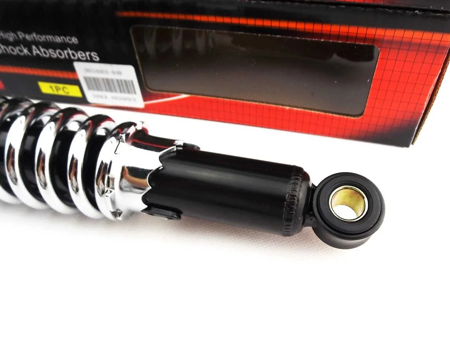 340mm JBS Black/Chrome Rear Shock Absorbers for MAICO 501 MX