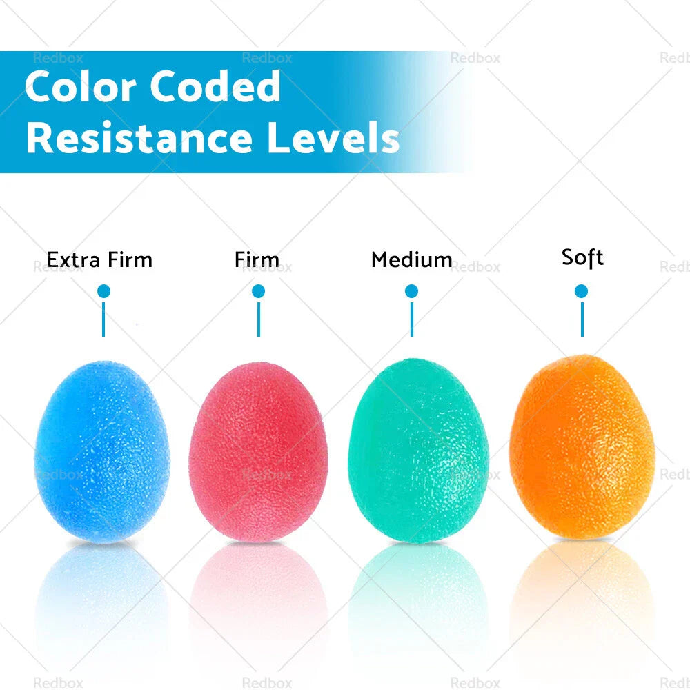 4 x Hand Therapy Stress Relief Exercise Balls for Grip Strengthening