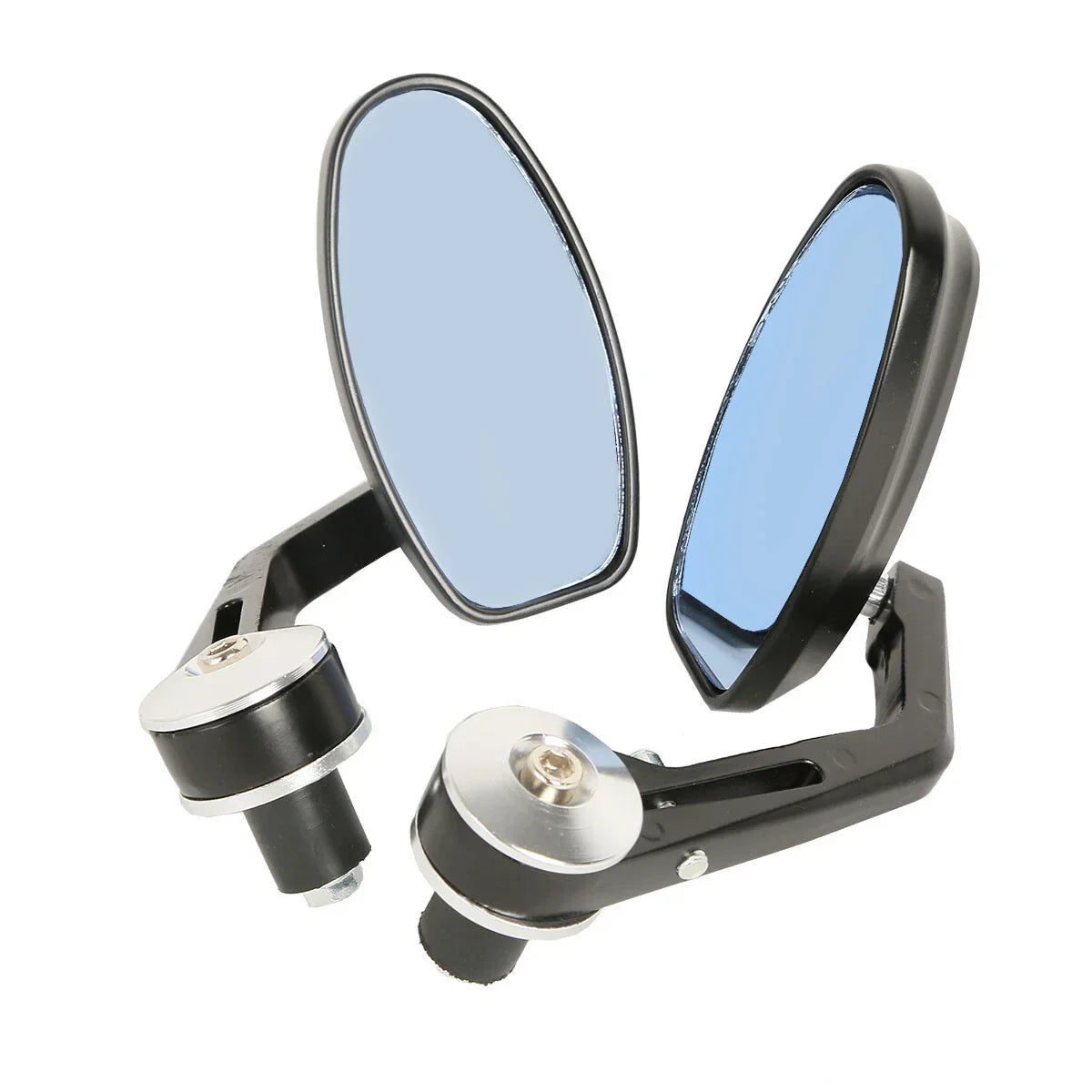 7/8" Handlebar Bar End Rearview Mirrors for Honda Street Bike Chopper