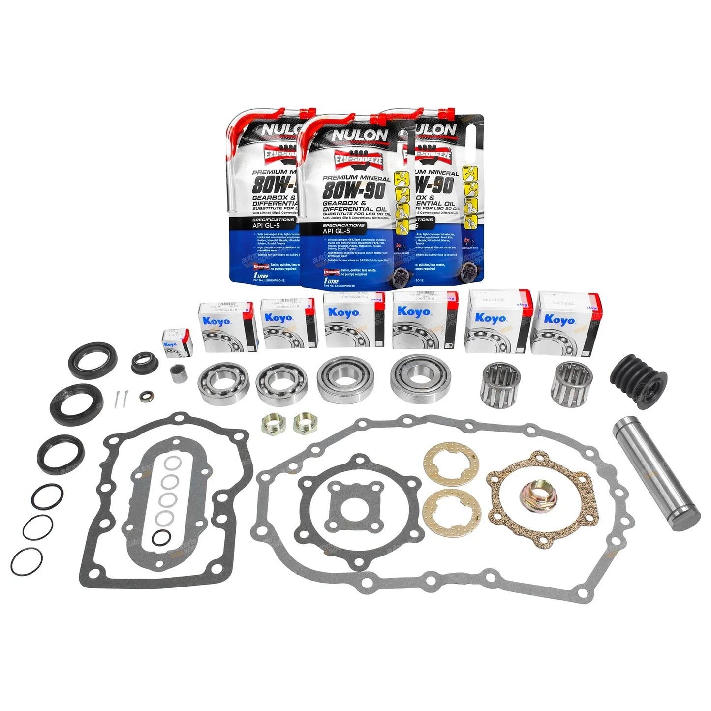 Transfer Case Bearing & Seal Rebuild + Oil for Landcruiser HZJ70 HZJ73 HZJ75