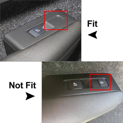 4 x Carbon Fiber ABS Window Switch Lock Cover Trim for Volvo XC40 (2018-2021)